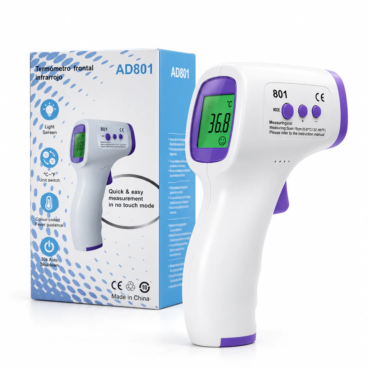 تب سنج دیجیتال AD801 غیرتماسی